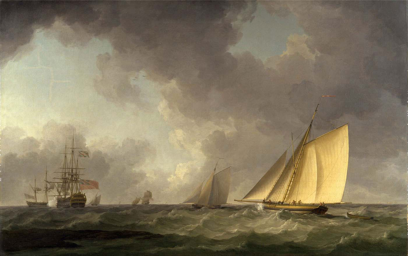 Cutter Close Hauled in a Fresh Breeze